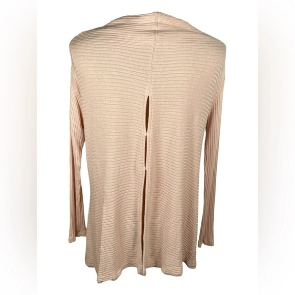 Free People We the Free Lover Rib Thermal Top Women's Small Pink Sweater Coastal - Picture 3 of 9